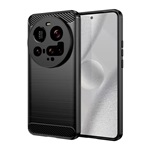 Xiaomi 15 Ultra GIGAPACK Szilikon telefonvédő ütésállóság, karbon minta, FEKETE