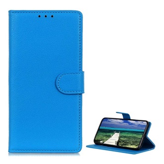 Xiaomi 17T Pro GIGAPACK Tok álló, bőr hatású FLIP, prémium, VILÁGOSKÉK