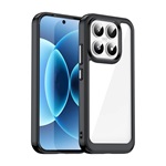 Xiaomi 17 GIGAPACK Szilikon telefonvédő ütésállóság, átlátszó hátlap, FEKETE