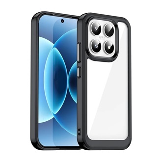 Xiaomi 17 GIGAPACK Szilikon telefonvédő ütésállóság, átlátszó hátlap, FEKETE