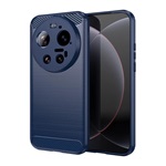 Xiaomi 17 Ultra GIGAPACK Szilikon telefonvédő ütésállóság, karbon minta, SÖTÉTKÉK