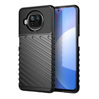 Xiaomi Mi 10T Lite 5G Gigapack szilikon telefonvédő ütésállóság, dombor minta, FEKETE