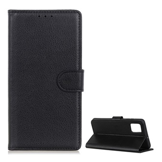 Xiaomi Mi 10T Pro 5G Gigapack tok álló, bőr hatású FLIP, prémium, FEKETE