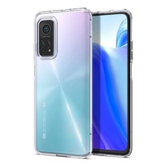 Xiaomi Mi 10T Pro 5G / Mi 10T 5G SPIGEN LIQUID CRYSTAL szilikon telefonvédő ütésállóság, légpárnás sarok, ÁTLÁTSZÓ