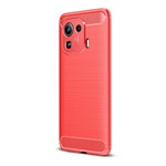 Xiaomi Mi 11 Pro 5G Gigapack szilikon telefonvédő ütésállóság, karbon minta, PIROS