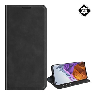 Xiaomi Mi 11 Pro 5G Gigapack tok álló, valódi bőr FLIP, asztali tartó, FEKETE