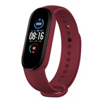 Xiaomi Mi Band 6 DEVIA DELUXE SPORT pótszíj egyedi méret, állítható, BORDÓ
