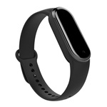 Xiaomi Mi Band 6 NFC Gigapack pótszíj egyedi méret, fém kapocs, FEKETE