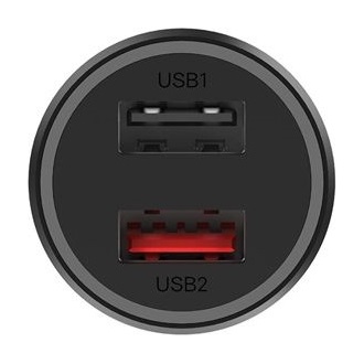 Xiaomi Mi Dual-Port Charger 37W univerzális autós töltő adapter fekete