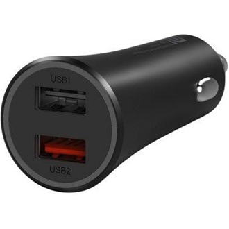 Xiaomi Mi Dual-Port Charger 37W univerzális autós töltő adapter fekete