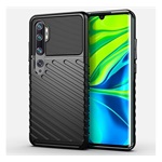 Xiaomi Mi Note 10 Pro Gigapack szilikon telefonvédő ütésállóság, dombor minta, FEKETE