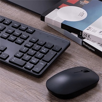 Xiaomi Mi Wireless Keyboard and Mouse Combo vezeték nélküli angol (US) membrán billentyűzet + egér fekete