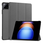 Xiaomi Pad 6S Pro GIGAPACK Tok álló, bőr hatású aktív FLIP, asztali tartó, SÖTÉTSZÜRKE