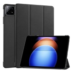 Xiaomi Pad 6S Pro Gigapack Tok álló, bőr hatású aktív FLIP, asztali tartó, FEKETE