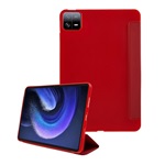 Xiaomi Pad 6 GIGAPACK Tok álló, bőr hatású aktív FLIP, asztali tartó, PIROS