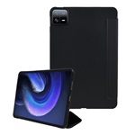 Xiaomi Pad 6 Gigapack Tok álló, bőr hatású aktív FLIP, asztali tartó, FEKETE