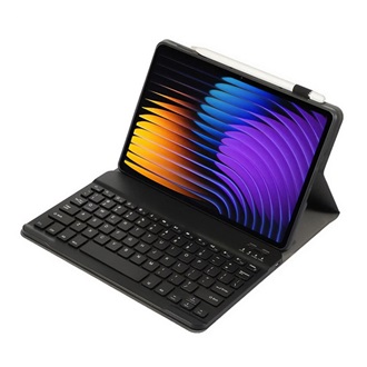 Xiaomi Pad 7 GIGAPACK Tok álló, bőr hatású FLIP, angol nyelvű, FEKETE