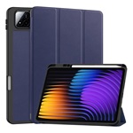 Xiaomi Pad 7 Pro GIGAPACK Tok álló, bőr hatású aktív FLIP, ceruza tartó, SÖTÉTKÉK