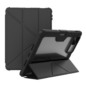 Xiaomi Pad 7 Pro NILLKIN BUMPER PRO szilikon telefonvédő aktív FLIP, asztali tartó, FEKETE