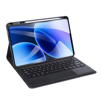 Xiaomi Pad 8 Pro / Pad 8 DUX DUCIS TK bluetooth billentyűzet + touch pad asztali tartó, ceruza tartó, FEKETE