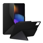 Xiaomi Pad 8 Pro / Pad 8 / Pad 7 Pro XIAOMI tok álló, bőr hatású aktív FLIP, asztali tartó, FEKETE