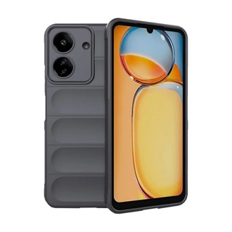 Xiaomi Poco C65 4G Gigapack Szilikon telefonvédő ütésállóság, 3D, SÖTÉTSZÜRKE