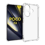 Xiaomi Poco F6 4G Gigapack Szilikon telefonvédő ütésállóság, légpárnás sarok, ÁTLÁTSZÓ