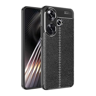 Xiaomi Poco F6 4G Gigapack Szilikon telefonvédő ütésállóság, varrás minta, FEKETE