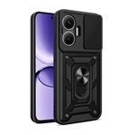 Xiaomi Poco F7 GIGAPACK Defender szilikon telefonvédő ütésállóság, kameravédő, FEKETE