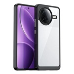 Xiaomi Poco F7 Pro GIGAPACK Szilikon telefonvédő ütésállóság, átlátszó hátlap, FEKETE