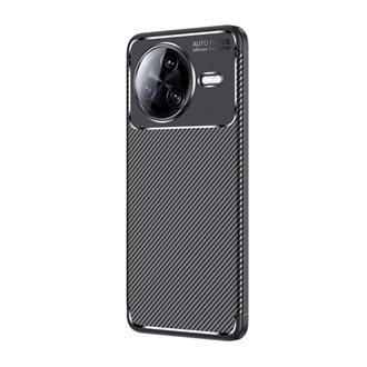 Xiaomi Poco F7 Pro GIGAPACK Szilikon telefonvédő ütésállóság, karbon minta, FEKETE