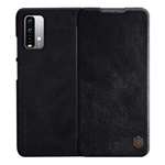 Xiaomi Poco M3 NILLKIN QIN tok álló, bőr hatású FLIP, kártyazseb, FEKETE