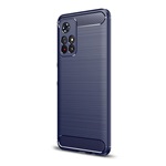 Xiaomi Poco M4 Pro 5G Gigapack szilikon telefonvédő ütésállóság, karbon minta, SÖTÉTKÉK