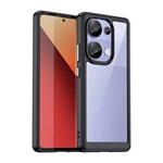 Xiaomi Poco M6 Pro 4G Gigapack Szilikon telefonvédő ütésállóság, átlátszó hátlap, FEKETE