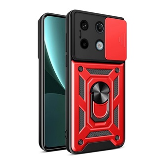 Xiaomi Poco X6 5G Gigapack Defender szilikon telefonvédő ütésállóság, kameravédő, PIROS