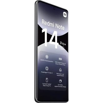 Xiaomi Redmi Note 14 Pro+ 256GB Dual SIM okostelefon fekete (Midnight Black)
