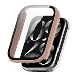 Xiaomi Smart Band 10 Pro NFC GIGAPACK Műanyag keret BUMPER, ütésállóság + kijelzővédő üveg, RÓZSASZÍN