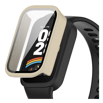 Xiaomi Smart Band 9 Active GIGAPACK Műanyag keret BUMPER, ütésállóság + kijelzővédő üveg, FEHÉR