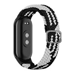 Xiaomi Smart Band 9 GIGAPACK Pótszíj egyedi méret, szőtt minta, FEKETE/FEHÉR