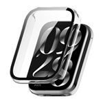 Xiaomi Smart Band 9 Pro GIGAPACK Műanyag keret BUMPER, ütésállóság + kijelzővédő üveg, ÁTLÁTSZÓ