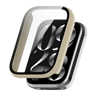 Xiaomi Smart Band 9 Pro GIGAPACK Műanyag keret BUMPER, ütésállóság + kijelzővédő üveg, FEHÉR