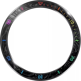 Xiaomi Watch Bezel Rainbow okosóra műanyag hátlap színes