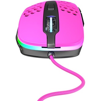 Xtrfy M4 RGB optikai USB gaming egér rózsaszín