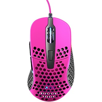 Xtrfy M4 RGB optikai USB gaming egér rózsaszín