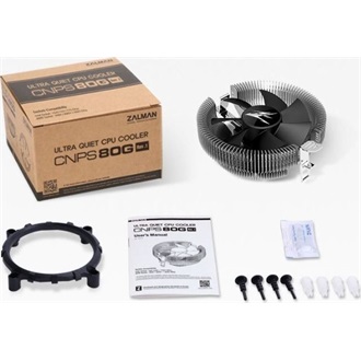 Zalman CNPS80G Rev.3 processzor hűtő ezüst-fekete
