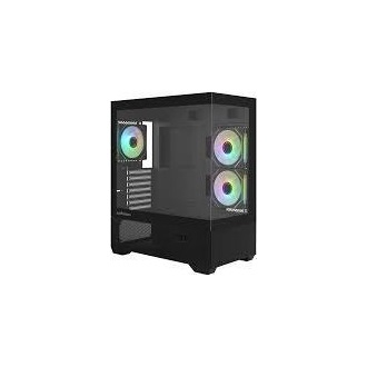 Zalman Chronix V2 táp nélküli ablakos Mid Tower számítógépház fekete