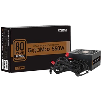 Zalman GigaMax ATX desktop tápegység 550W 80+ Bronze BOX