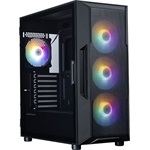 Zalman I3 NEO ARGB V2 táp nélküli ablakos Mid Tower számítógépház fekete