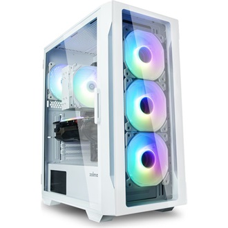 Zalman I3 NEO TG White táp nélküli ablakos Mid Tower számítógépház fehér