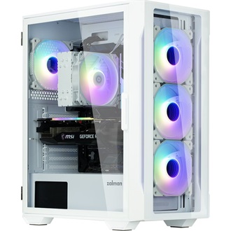Zalman I3 NEO TG White táp nélküli ablakos Mid Tower számítógépház fehér